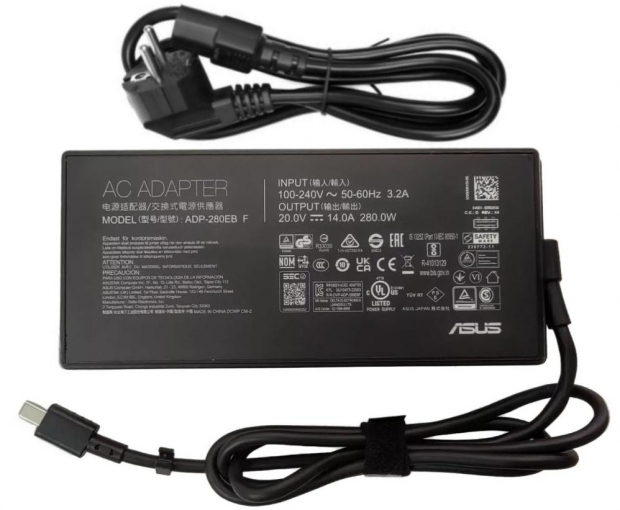 Original 280W Asus ROG Strix G18 (2025) G815LR Rectangle Conn Netzteil + Ladekabel
