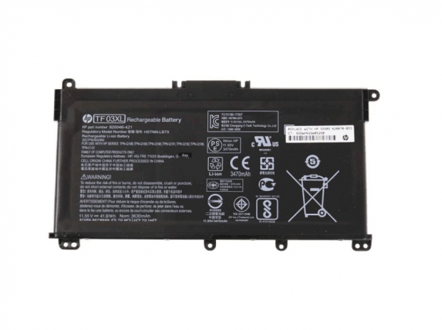Original 3 Zellen 3630mAh 41.9Wh HP Pavilion 15-ck001nf 15-ck008ng Akku