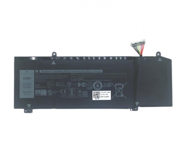 Original 4 Zellen 3750mAh 60Wh Dell Alienware ALW15M-R1738R Akku
