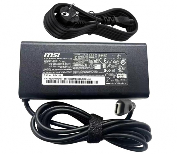 Original 90W Type-C MSI Summit E16 Flip A11UCT-028 Netzteil Ladeger&auml;t + Ladekabel
