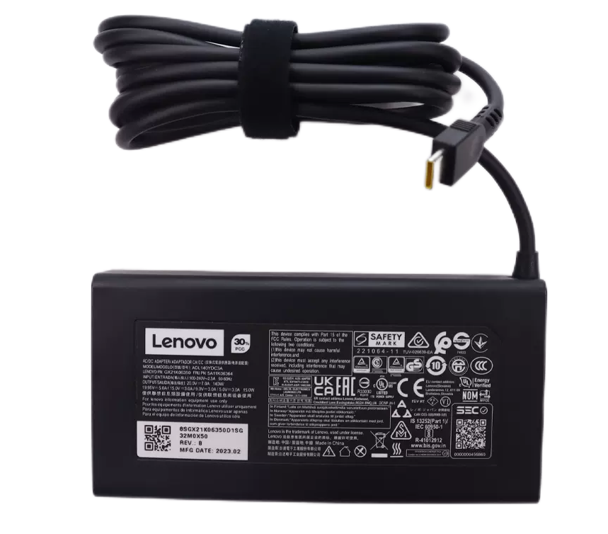 Original 140W USB-C Lenovo 83AL 83AU 83AW Netzteil Ladeger&auml;t + Ladekabel