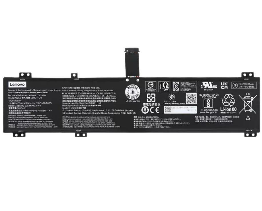 Original 5182mAh 80Wh Lenovo Legion Pro 5 16IRX8 82WK00FMSC Akku